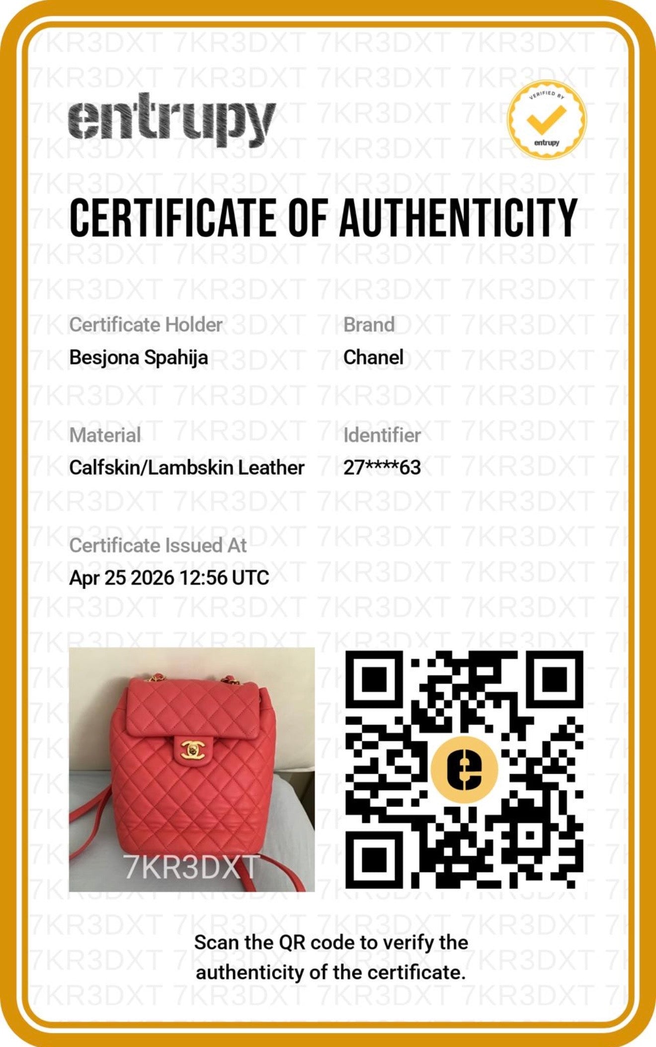 Chanel Urban Spirit Backpack